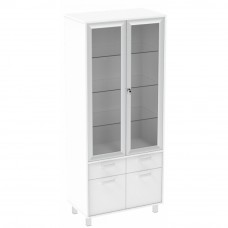 Шкаф медицинский двухстворчатый из ЛДСП Э-114-ШП-4Я