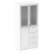 Шкаф медицинский двухстворчатый из ЛДСП Э-114-ШП-4ЯД