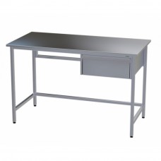 Стол медицинский инструментальный из нержавеющей стали Э-1180/590-ЯП с одним подвесным ящиком