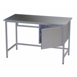 Столы медицинские инструментальные с тумбой из нержавеющей стали