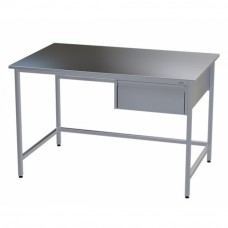 Стол медицинский инструментальный из нержавеющей стали Э-1180/750-ЯП с одним подвесным ящиком