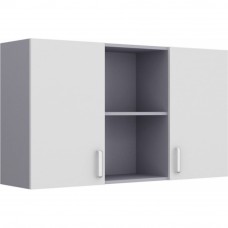 Шкаф навесной для офиса ШП-2/1 в двумя дверцами и полками